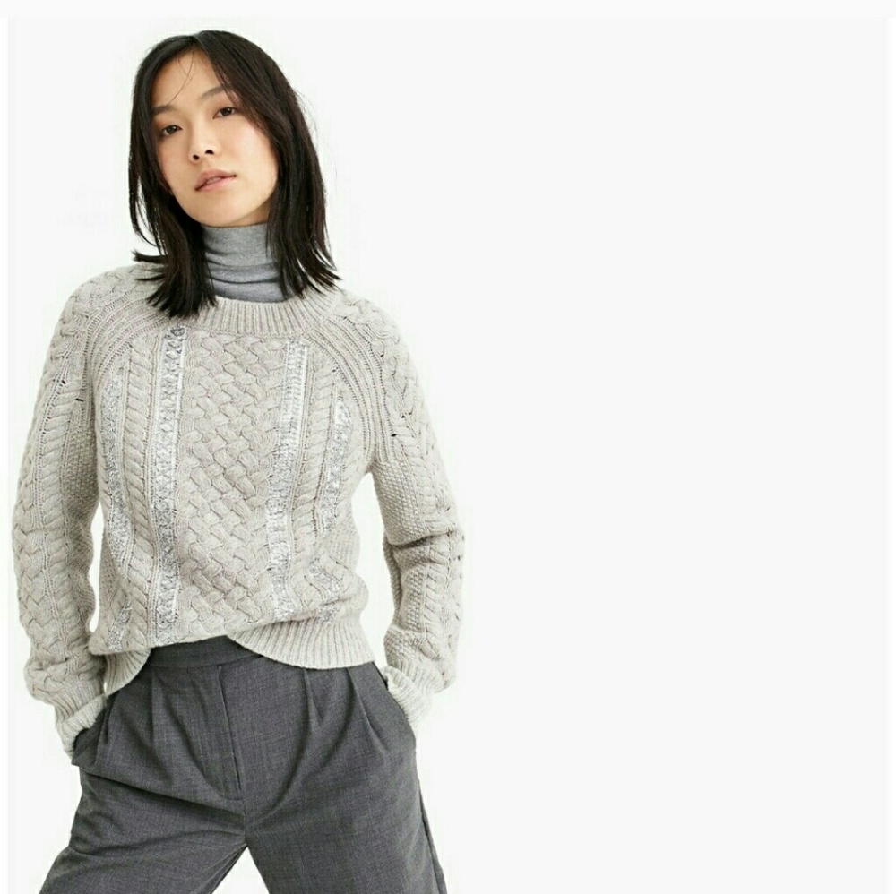Light Gray J Crew Sweater